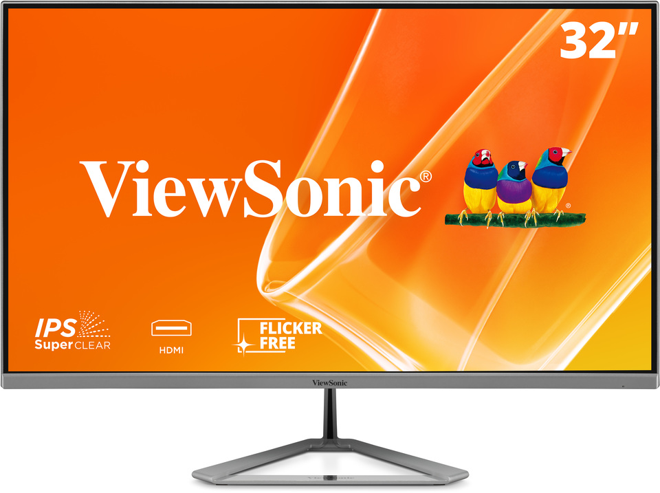 ViewSonic VX3276-2K-MHD-3T 32” QHD Frameless Entertainment Monitor